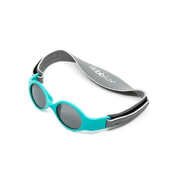 BBLUV SOLAR MINI UNBREAKABLE 2-STEP BABY GOGGLES SUNGLASSES  Anti-UV polarized AQUA