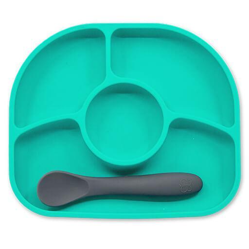 bbluv - Yumi: Silicone Suction Plate and Spoon Set for the Baby