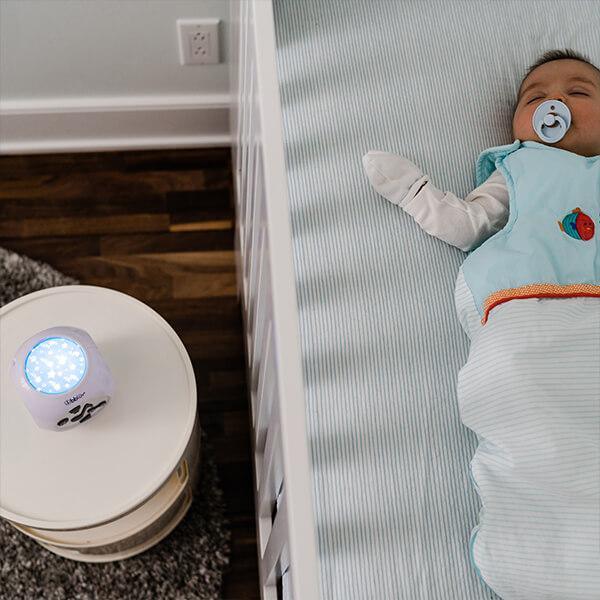 bbluv Kube: The Baby Lullabies and Music Box for Sleep, Ceiling Star Light Projector, Cry Activated