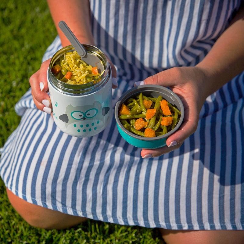 bbluv Food:  The Perfect Thermos Food Jar for Baby, Stainless Steel Insulated Food Container, Aqua color - bbluv Australia