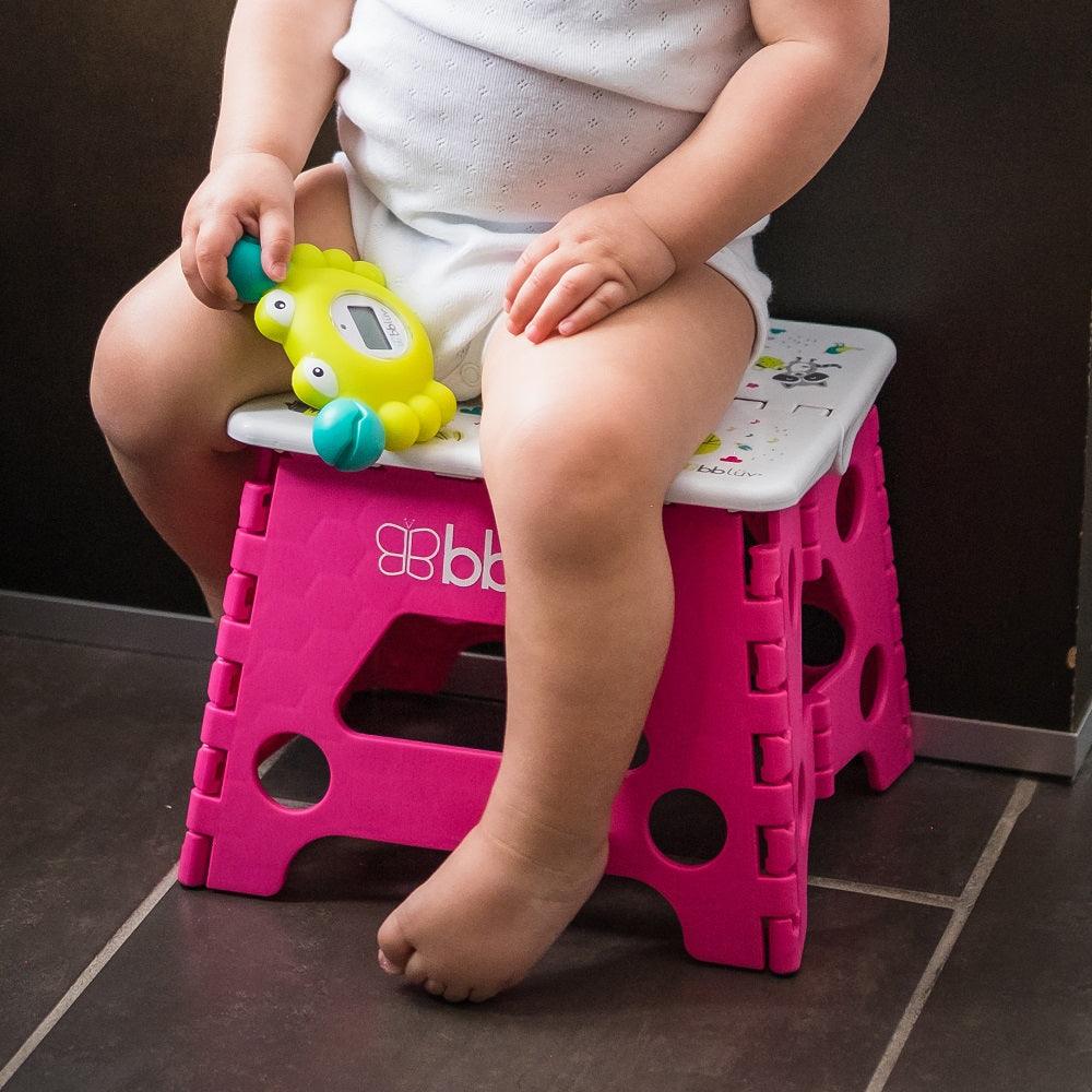 Step: The Foldable Baby Step Stool, 250lbs - bbluv