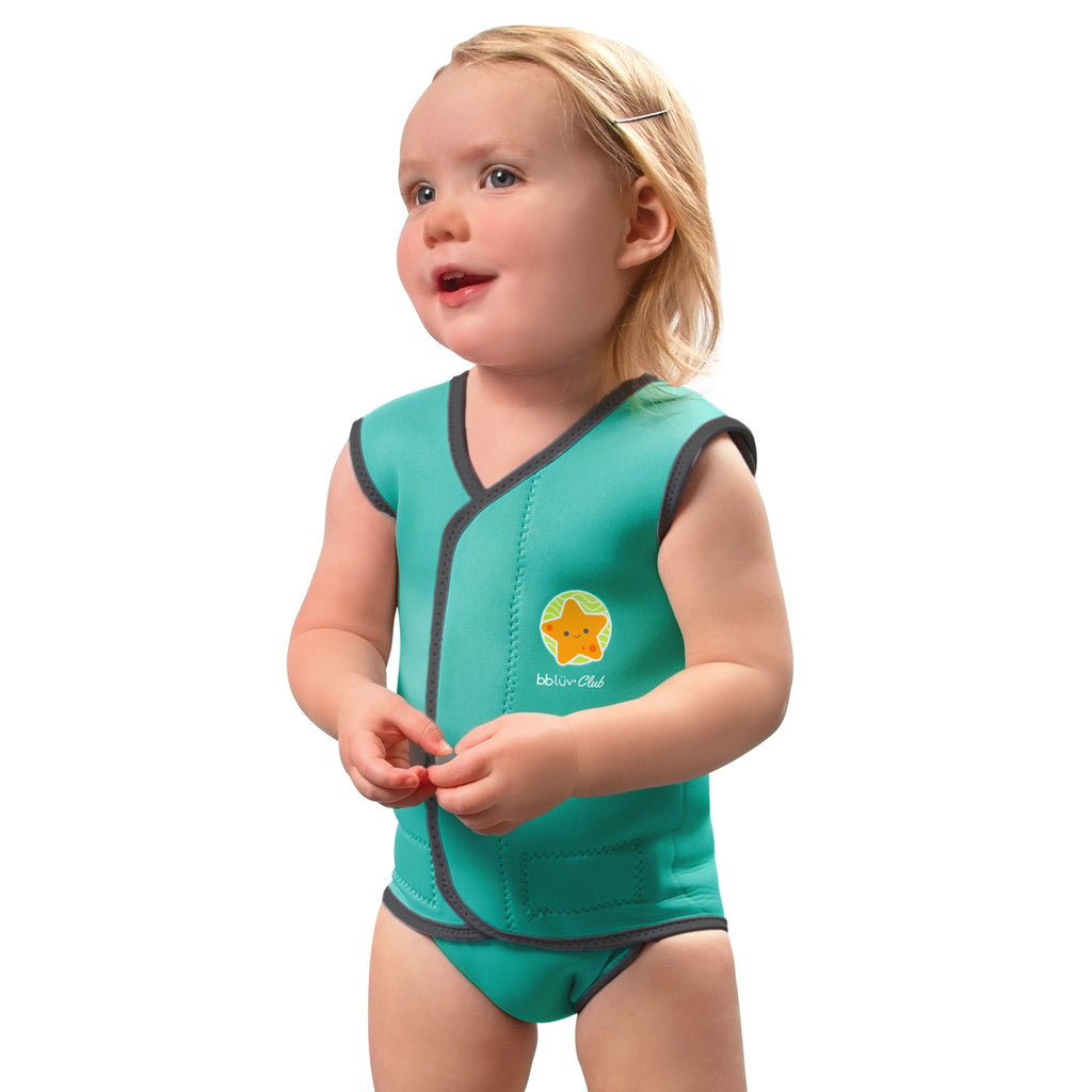 bbluv - Wrap: Baby Wetsuit, 1 Piece Swim Vest Aquasuit Warm Keeping Swimming Suit