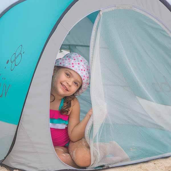 BBLUV Sunkito - Pop up Play Tent and Canopy Sun Shelter with SPF50 + Mosquito Net, Perfect for Infant at The Beach, Park, Camping or Playroom, Folds Flat for Easy Travel, Carry Bag Included