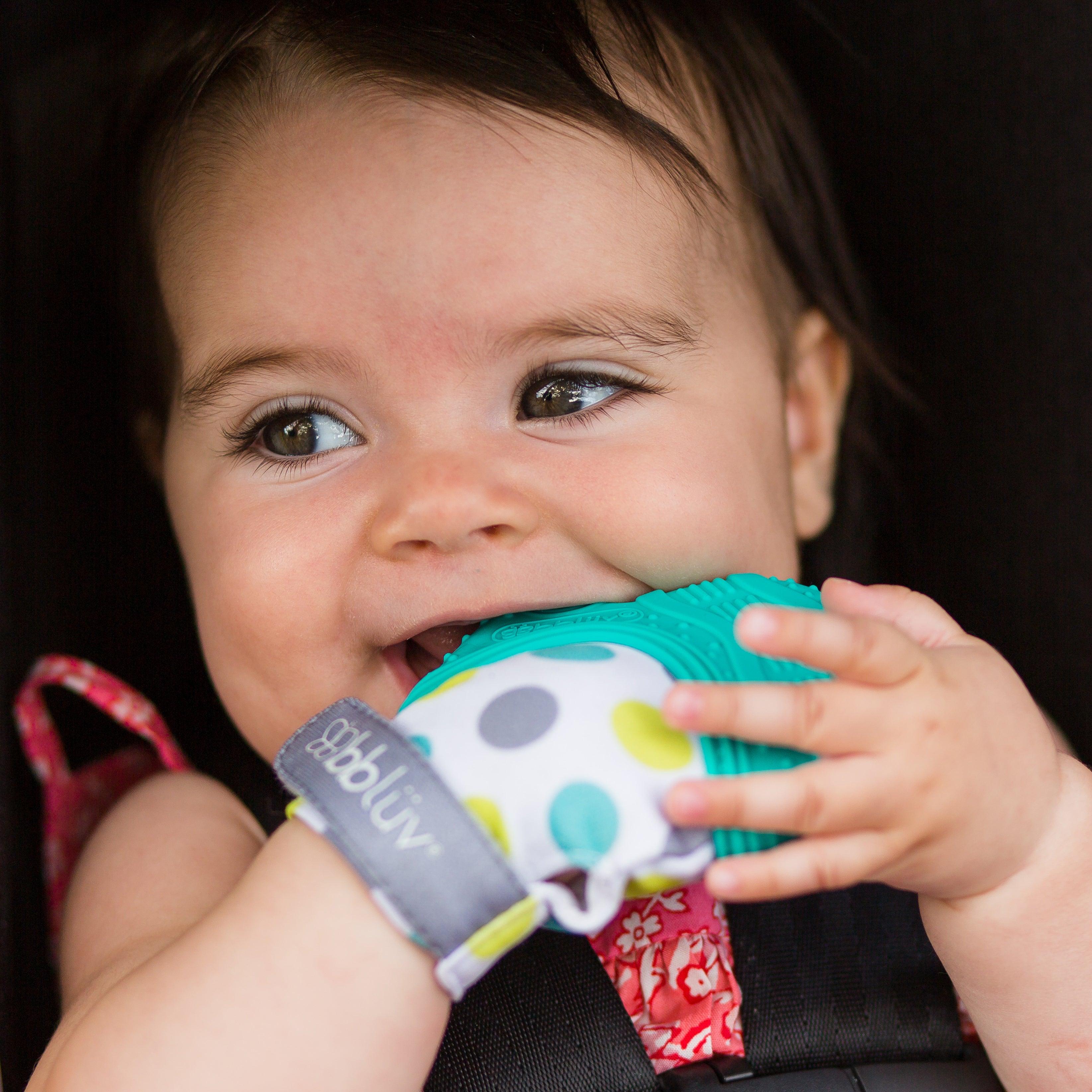 Gluv: BBLUV Baby Relief Teething Mitten silicon glove