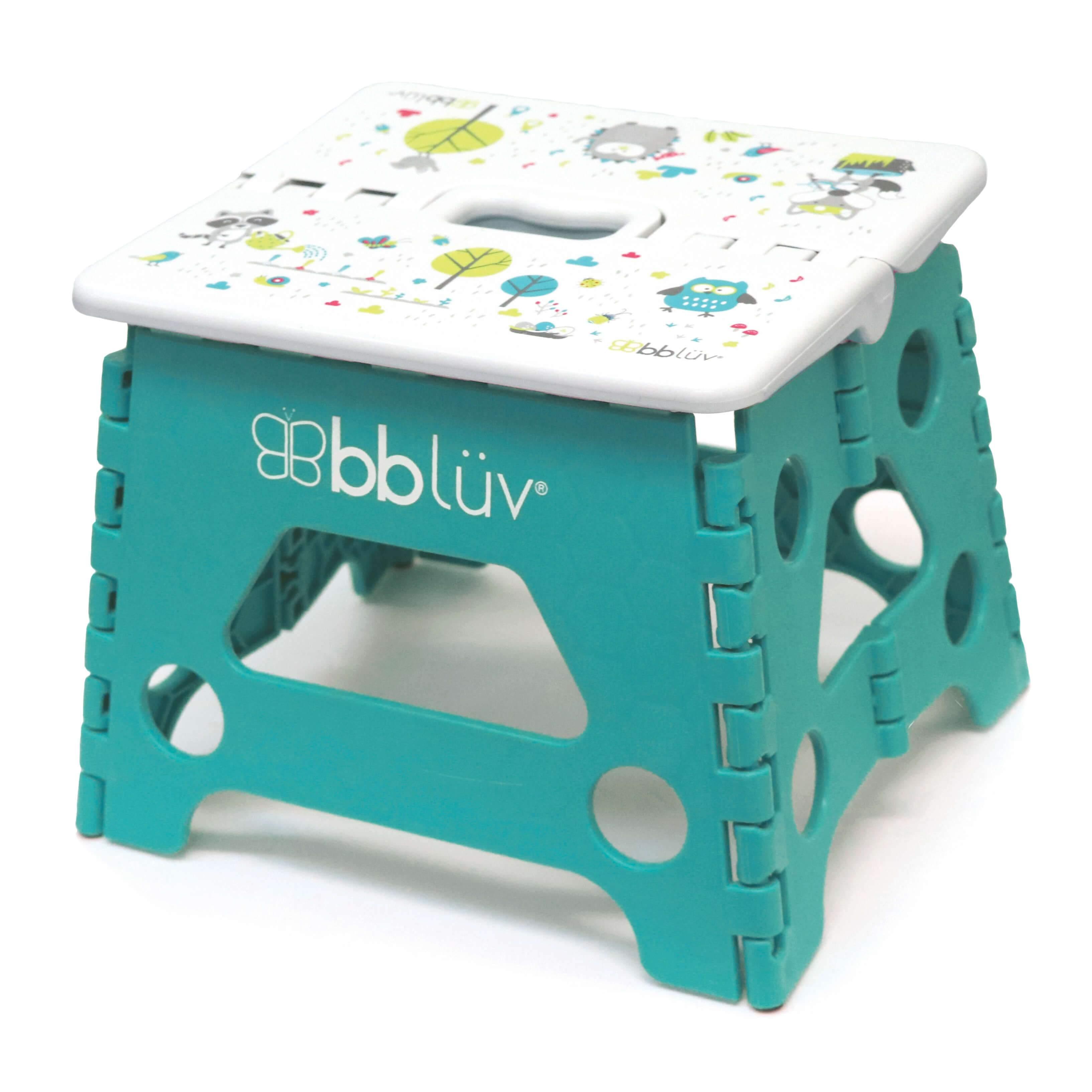 bbluv Step: The Foldable Baby Step Stool aqua