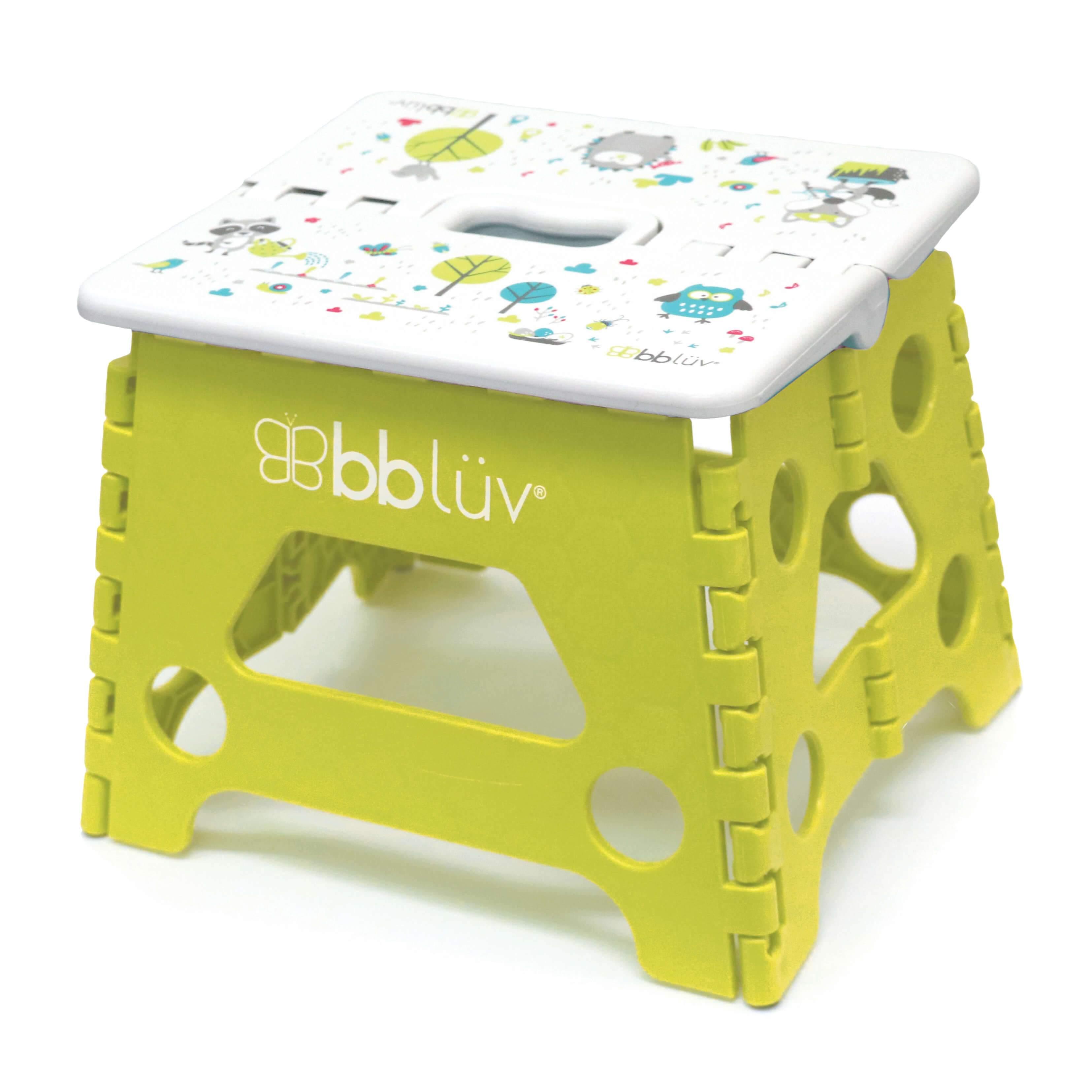 bbluv Step: The Foldable Baby Step Stool lime