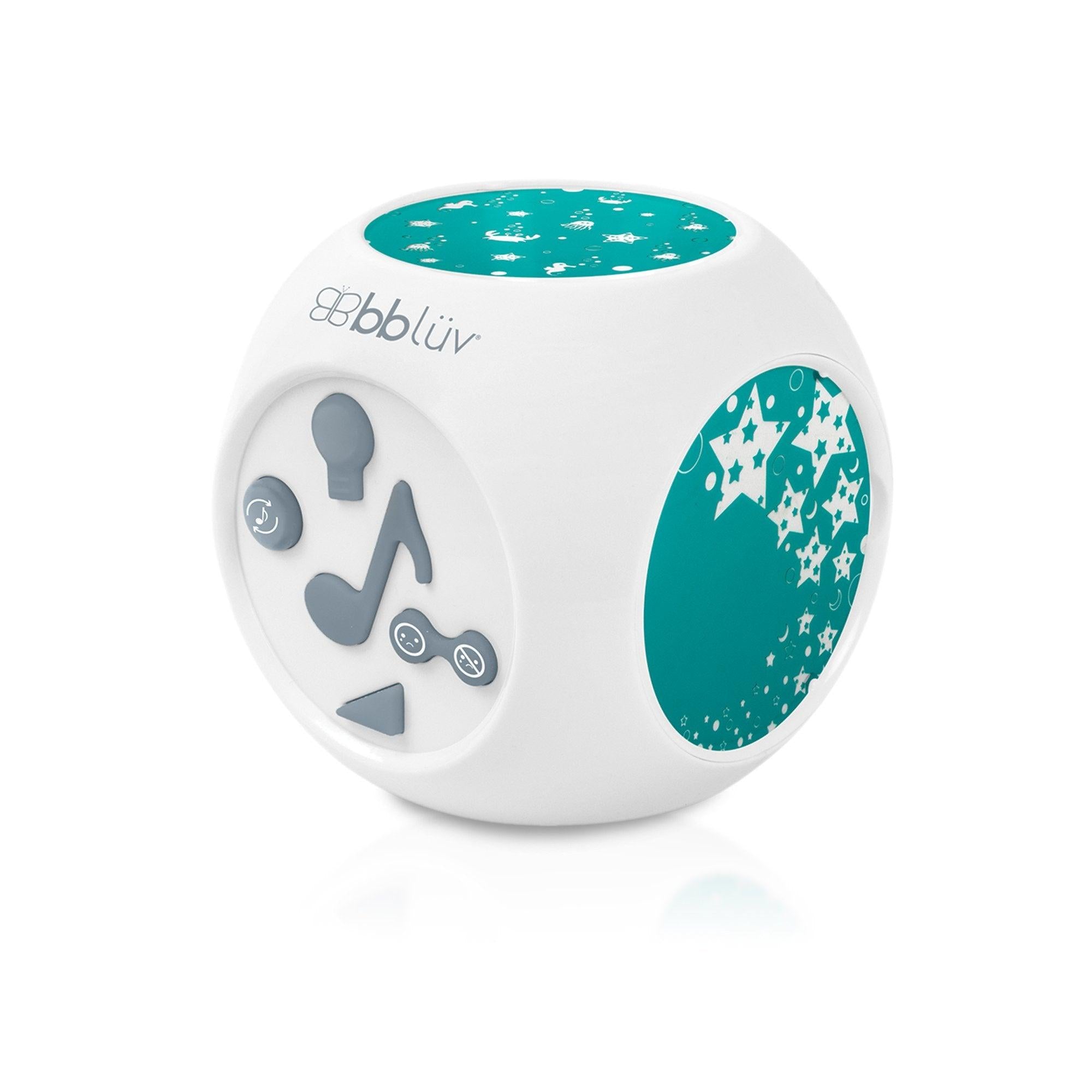 bbluv Kube: The Baby Lullabies and Music Box for Sleep, Ceiling Star Light Projector, Cry Activated