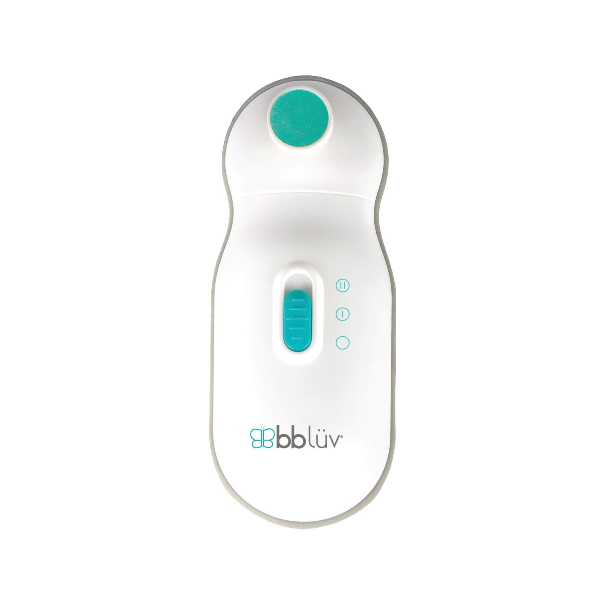 bbluv Trimo Electric Nail File Trimmer for Newborn Baby and Toddler with 2 Speed Switch, Gentle and Quiet Fingernail and Toenail Clippers, Carrying Case Included